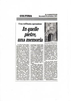 20 novembre il gazzettino l eco delle mura