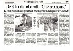 7 dicembre il gazzettino le case scomparse